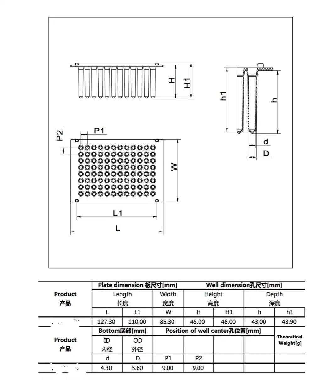 Labware 96 Magnetic Square Deep Well Multiwell Plate Tip Combs