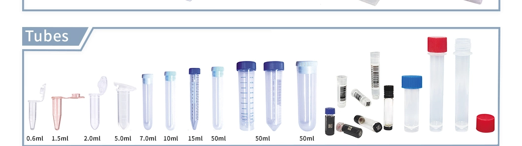 0.2ml Disposable Single Plastic Transparent Conical PCR Centrifuge tube with CE Certificate